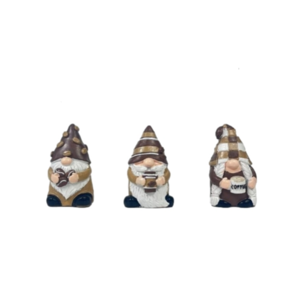 Set of 3 Resin Gnomes - Picture 2 of 2